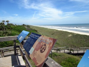 Guana signs on overlook